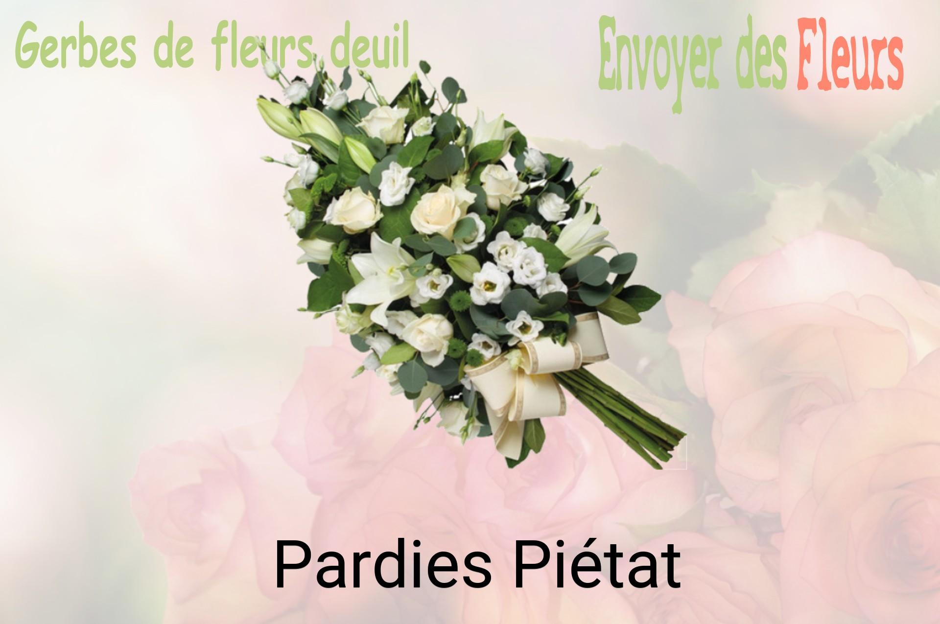 Gerbe de fleurs de deuil livrée à Pardies-Piétat